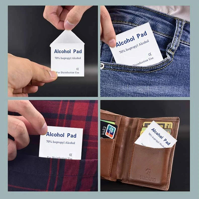Portable Alcohol Wipes Pack