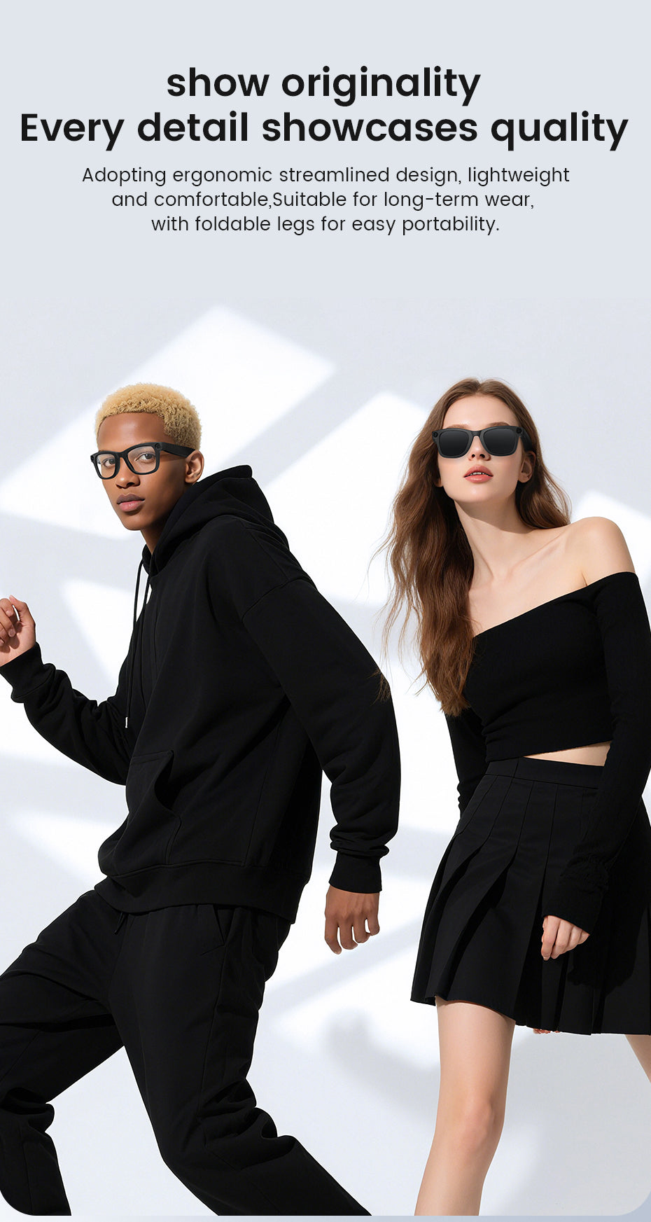 VisionIQ Pro Smart Glasses with Camera