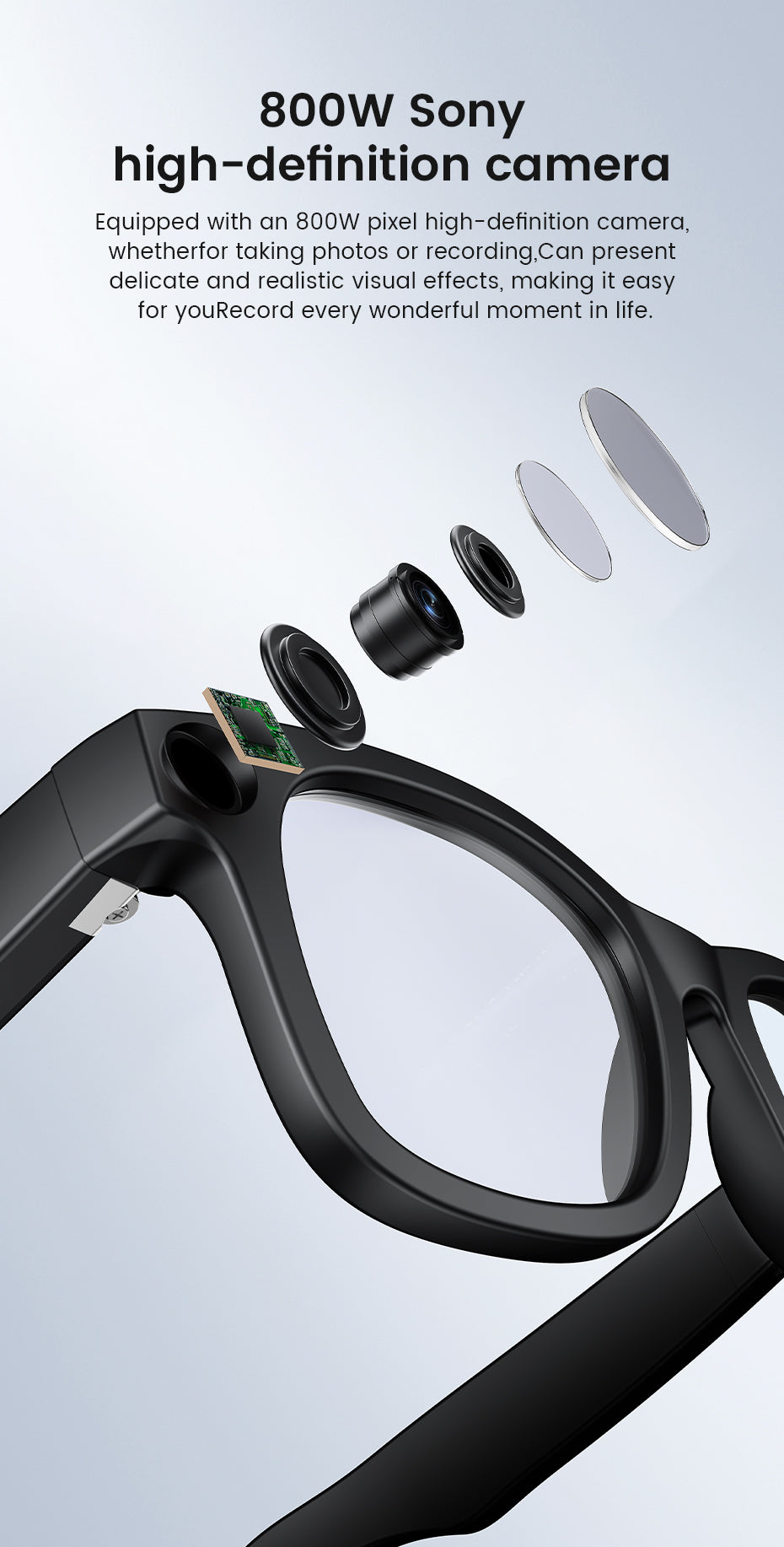 VisionIQ Pro Smart Glasses with Camera