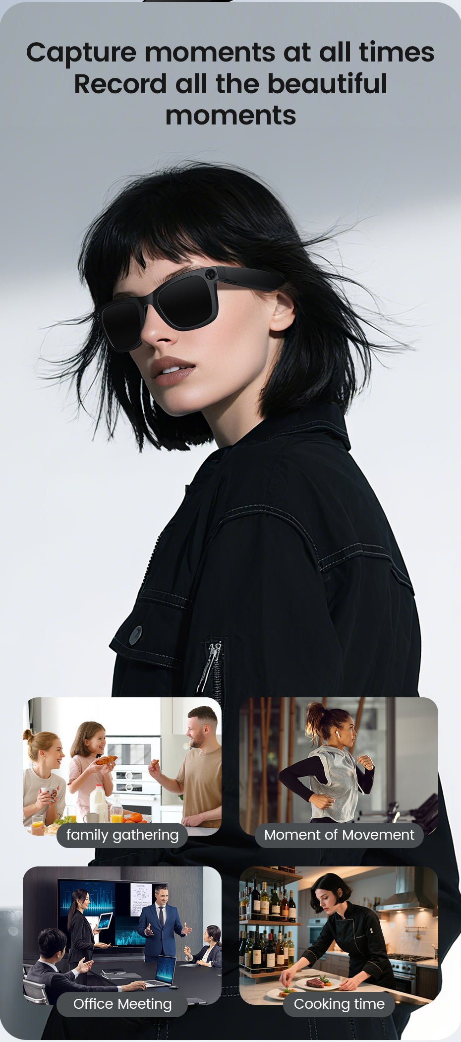 VisionIQ Pro Smart Glasses with Camera